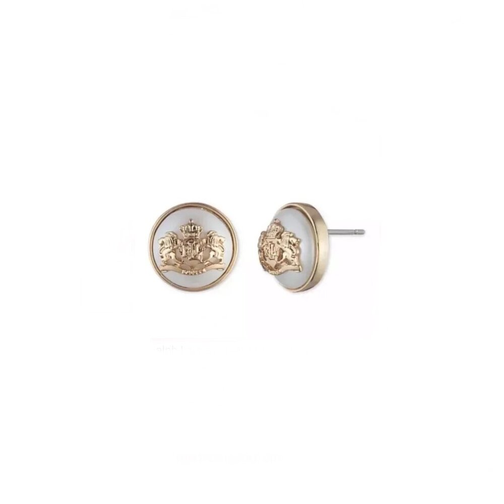 Lauren Ralph Lauren Pearl Crest Stud Earrings